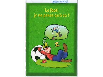 CARTE GOOFY / DINGO FOOTBALL DISNEY + ENVELOPPE - FOOT - CARTERIE SPORT - ENFANT - ADULTE - FILLE - GARCON (30)