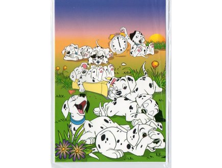 CARTE LES 101 DALMATIENS DISNEY + 1 ENVELOPPE - CHIEN - ENFANT - ADULTE - FILLE - GARCON (79)
