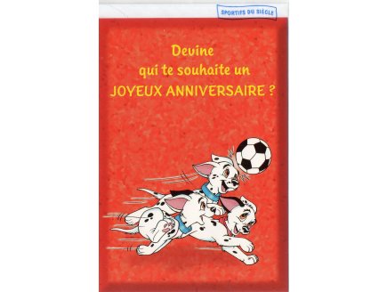 CARTE LES 101 DALMATIENS DISNEY : JOYEUX ANNIVERSAIRE + ENVELOPPE - ENFANT - ADULTE - FILLE - GARCON (9)