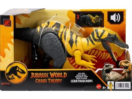 Ceratosuchops Rugissement F�roce - Jurassic World Chaos Theory - Mattel - JCL66 - Dinosaure sonore