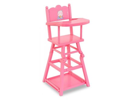CHAISE HAUTE ROSE 2 EN 1 POUPON 36/42 CM - COROLLE - 141290 - ACCESSOIRE REPAS