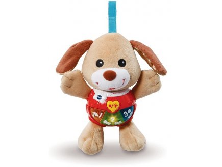 CHANT' TOUTOU BRUN - VTECH BABY - 502305 - PELUCHE MUSICALE, PARLANTE ET LUMINEUSE