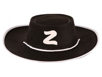 CHAPEAU DE JUSTICIER MASQUE ZORRO ENFANT - ACCESSOIRE DEGUISEMENT