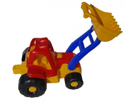 CHARGEUR EN PLASTIQUE 37CM - BULLDOZER - VEHICULE DE CHANTIER - JEU DE SABLE