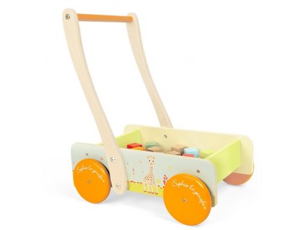 CHARIOT DE MARCHE SOPHIE LA GIRAFE + CUBES - JANOD - J09537 - TROTTEUR