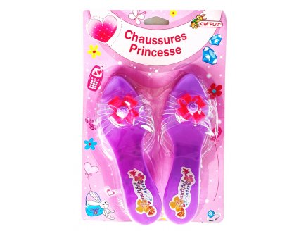 CHAUSSURES DE PRINCESSE ENFANT VIOLET, PLASTIQUE - SOULIERS DEGUISEMENT - ACCESSOIRE