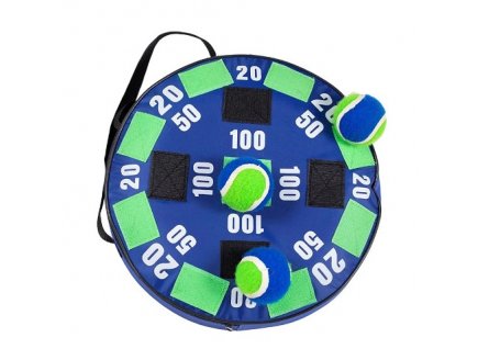 CIBLE VELCRO GONFLABLE RONDE 36 CM AVEC BALLES SCRATCH - JEU DE TIR - FLECHETTES