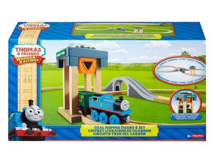 Circuit train en bois thomas & friends livraison charbon - fisher-price