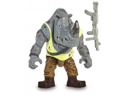 Coffret 2 figurines : Raphael et Rocksteady 12 cm - Les Tortues Ninja Mutant Mayhem - TMNT - Turtles - Giochi Preziosi