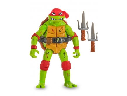 Coffret 2 figurines : Raphael et Rocksteady 12 cm - Les Tortues Ninja Mutant Mayhem - TMNT - Turtles - Giochi Preziosi