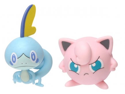 Coffret 2 pok?mon battle figure larmeleon + rondoudou - pok?mon - figurine action - 97627