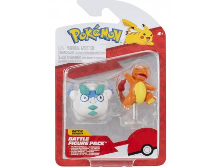 Coffret 2 Pok�mon Battle Figure Darumarond de Galar et Salameche - Pok�mon - Figurine action - PKW3581