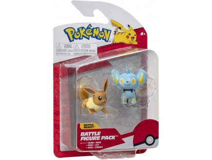 COFFRET 2 POKEMON BATTLE FIGURE EVOLI + LIXY - POKEMON - FIGURINE ACTION - BANDAI