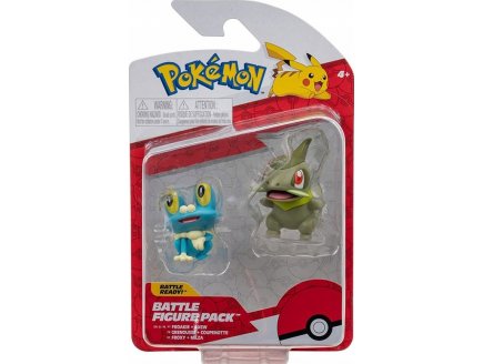 COFFRET 2 POKEMON BATTLE FIGURE GRENOUSSE + COUPENOTTE - POKEMON - FIGURINE ACTION - BANDAI