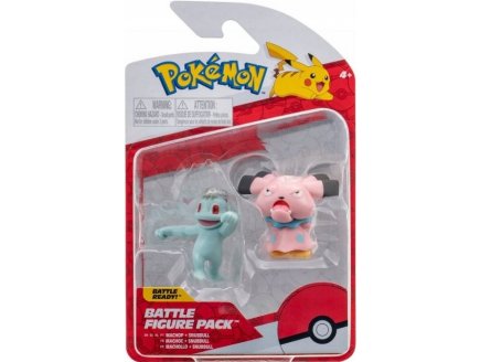 COFFRET 2 POKEMON BATTLE FIGURE MACHOC + SNUBBULL - POKEMON - FIGURINE ACTION - BANDAI