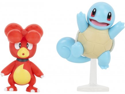 Coffret 2 Pok�mon Battle Figure Magby et Carapuce - Pok�mon - Figurine action - PKW3581