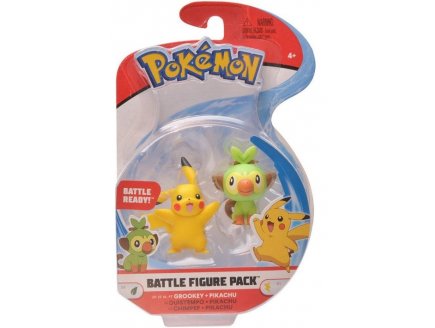 COFFRET 2 POKEMON BATTLE FIGURE OUISTEMPO + PIKACHU - POKEMON - FIGURINE ACTION - TOMY - 97625