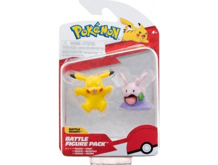 COFFRET 2 POKEMON BATTLE FIGURE PIKACHU + MUCUSCULE - POKEMON - FIGURINE ACTION - BANDAI