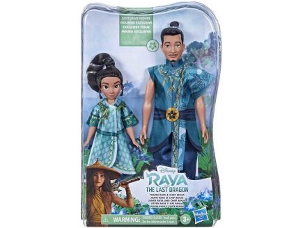 COFFRET 2 POUPEES : JEUNE RAYA ET CHEF BENJA - SET DISNEY EXCLUSIF RAYA ET LE DERNIER DRAGON - HASBRO - F1350