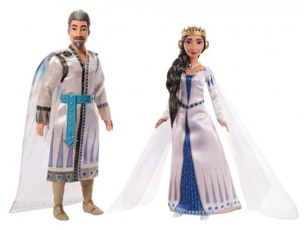 Coffret 2 Poupes Roi Magnifico et Reine Amaya de Rosas - Disney Wish, Asha - Mattel - HRC18 
