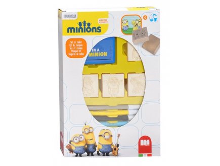 COFFRET 4 TAMPONS A IMPRIMER MINIONS - MULTIPRINT - 27896