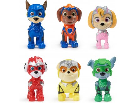 Coffret 6 figurines pat patrouille mighty movie : marcus chase stella ruben zuma rocky - Spin master 20142148