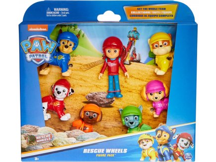 COFFRET 7 FIGURINES PAT PATROUILLE : MARCUS CHASE STELLA RUBEN ZUMA ROCKY RYDER - SPIN MASTER 20147953