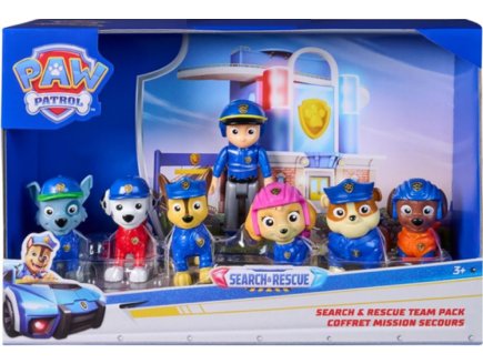 Coffret 7 figurines Pat Patrouille Search Rescue : Ryder Marcus Chase Stella Ruben Zuma Rocky - Spin Master 20155090