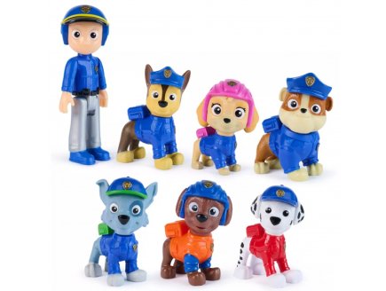 Coffret 7 figurines Pat Patrouille Search Rescue : Ryder Marcus Chase Stella Ruben Zuma Rocky - Spin Master 20155090