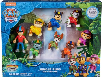 COFFRET 8 FIGURINES PAT PATROUILLE : MARCUS CHASE STELLA RUBEN TRACKER ZUMA ROCKY RYDER - SPIN MASTER 20139040
