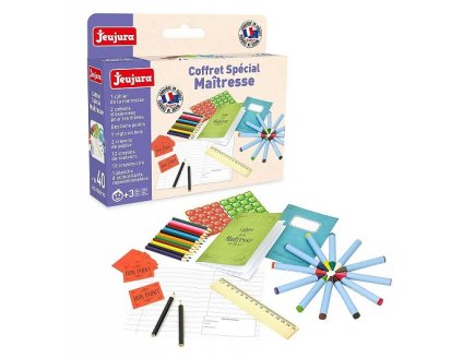 COFFRET ACCESSOIRES SPECIAL MAITRESSE D'ECOLE - JEUJURA - 8979 - JEU IMITATION