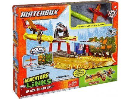 COFFRET ALERTE INCENDIE - AVION CHANGE DE COULEUR - MATCHBOX - MATTEL - Y9254