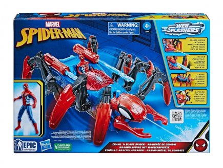 COFFRET ARAIGNEE DE COMBAT SPIDER-MAN MARVEL - VEHICULE, FIGURINE - HASBRO - F7845