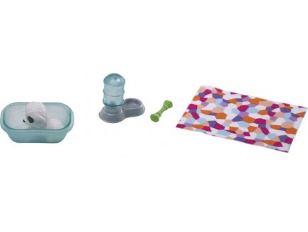 Coffret barbie : 2 chiens + niche + accessoires - Mattel - grg78 - accessoires poupee