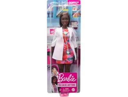 Coffret Barbie Docteur : Poup�e Barbie M�decin + accessoire - Poup�e mannequin - Mattel - GYT29