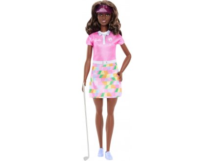 Coffret Barbie golfeuse : Poup�e Barbie avec 2 accessoires - Poup�e mannequin Sport golf - Mattel - JCR69