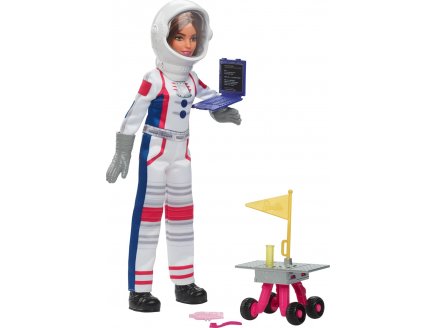 Coffret Barbie Métier Astronaute + véhicule d’Exploration - Poupée Barbie cosmonaute - Poupée mannequin Métier - Mattel HRG45
