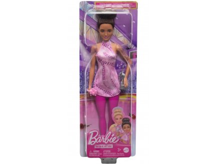 Coffret Barbie Patineuse Artistique : Poup�e Barbie et 2 accessoires - Patinage - Poup�e mannequin - Mattel - HRG37