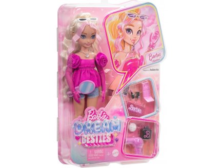 Coffret Barbie Poup�e Blonde ondul�s Malibu �quipe de R�ve + 11 accessoires - Poup�e Mannequin - Mattel - HYC21