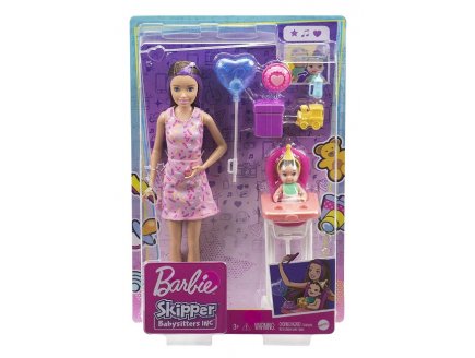 COFFRET BARBIE SKIPPER BABYSITTER ANNIVERSAIRE - MATTEL - GRP40 - POUPEES ET ACCESSOIRES