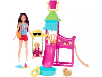 Coffret barbie skipper parc aquatique + poupees - metier, premiers jobs - Mattel - hkd80