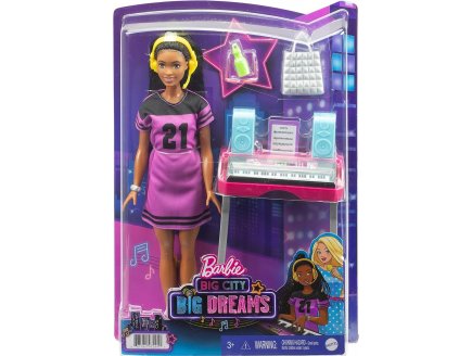 COFFRET BARBIE STAR DE NEW-YORK ET SON PIANO + 4 ACCESSOIRES - MATTEL - GYG40 - POUPEES MANNEQUIN