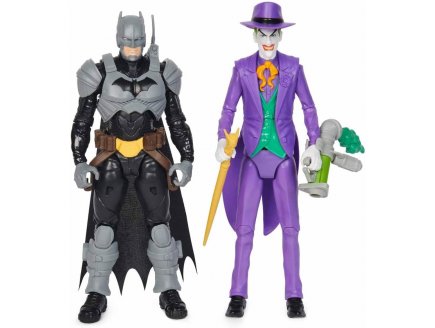 Coffret batman adventure : batman et jocker + 12 accessoires - 2 figurines 30 cm - personnage marvel - Spin master