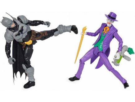 Coffret batman adventure : batman et jocker + 12 accessoires - 2 figurines 30 cm - personnage marvel - Spin master