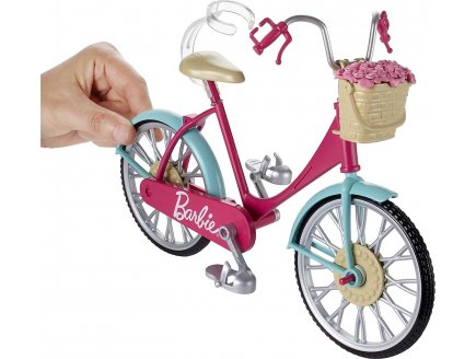 Coffret bicyclette de barbie + accessoires - velo pour poupee mannequin - Mattel - dvx55
