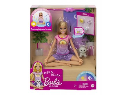 COFFRET BIEN ETRE BARBIE MEDITATION - RISE & RELAX - MATTEL - HCN08 - POUPEE, CHIOT & ACCESSOIRES
