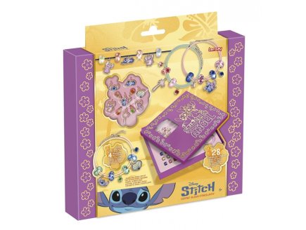 Coffret bijoux �tincellants Stitch Disney - Lansay - 88208 - Jeu creation Bracelets, Colliers
