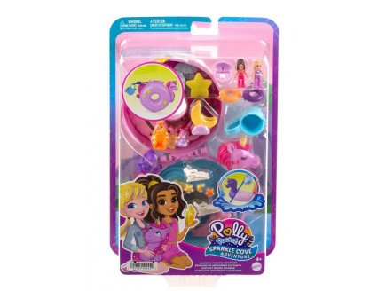COFFRET BOUEE LICORNE POLLY POCKET - MATTEL - HKV34 - MINI UNIVERS POUPEE