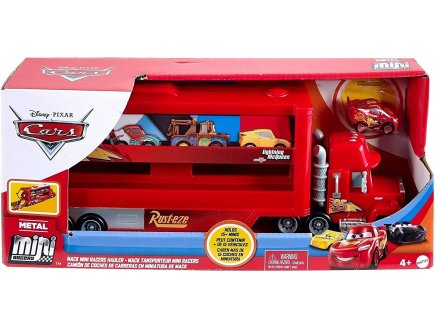 COFFRET CARS : CAMION TRANSPORTEUR MACK 28 CM + VOITURE FLASH MCQUEEN - VEHICULE - MATTEL - GNW34