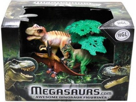 COFFRET DE 3 DINOSAURES - FIGURINE - ANIMAUX PREHISTORIQUE - 4340009A